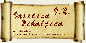 Vasilisa Mihaljica vizit kartica